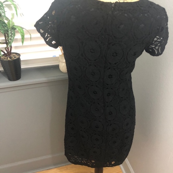Ronni Nicole women’s Black eyelet beaded detail dress size 6 💕 - Picture 6 of 7